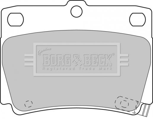 BORG & BECK Комплект тормозных колодок, дисковый тормоз BBP1819